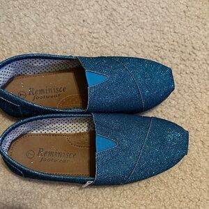 Reminisce Footwear Blue Glitter Flats